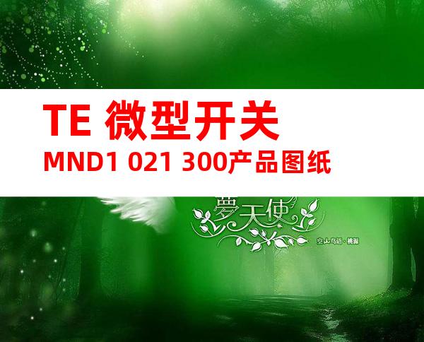 TE 微型开关 MND1 021 300产品图纸